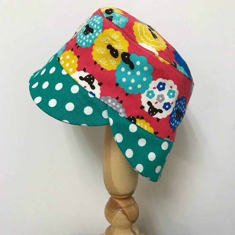 Sheep Hand Cap - Double Face Wear - Bibs - Cotton & Hemp Multicolor