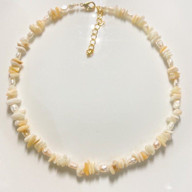 Natural Pearl Necklace - 項鍊 - 珍珠 白色