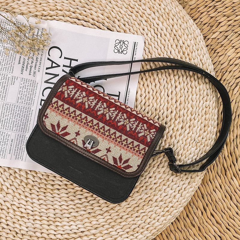 Carlin Bag Variety Fashion Bag Removable Cover × Eco-Friendly Leather Gift Side - กระเป๋าแมสเซนเจอร์ - วัสดุอีโค 