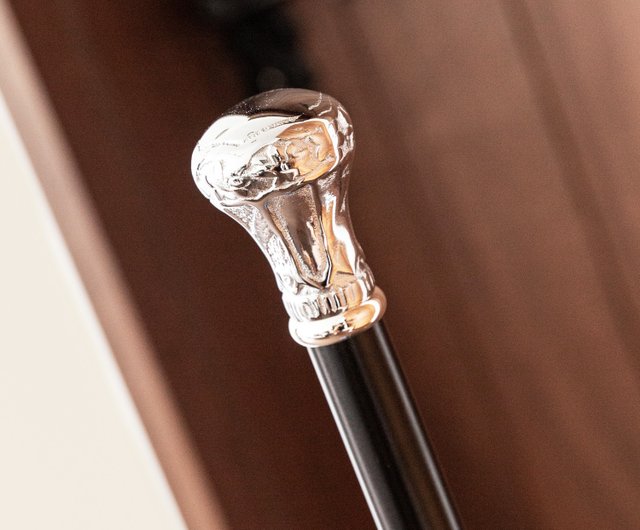 Classic Chrome Silver Style Round Head Classic Gentleman's Cane Suitable  for Men and Women - Shop LIFESWOOD Other - Pinkoi