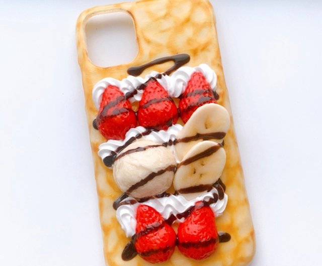 いちごチョコクレープのiPhoneケース - ショップ ruistar スマホケース