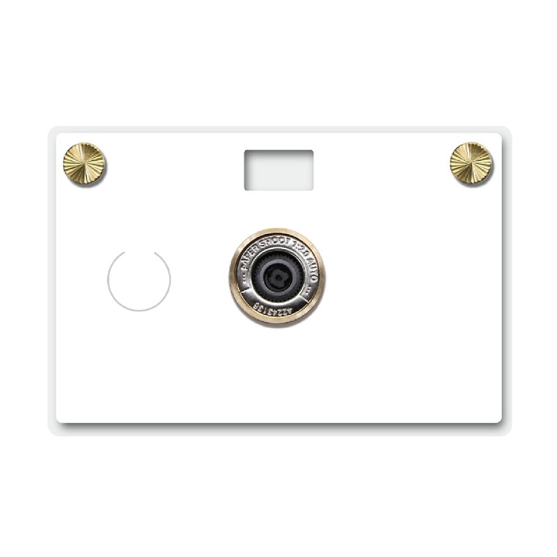 【18MP】紙相機 DIY純白款 Pure White標配相機組PaperShoot - 菲林/即影即有相機 - 紙 白色