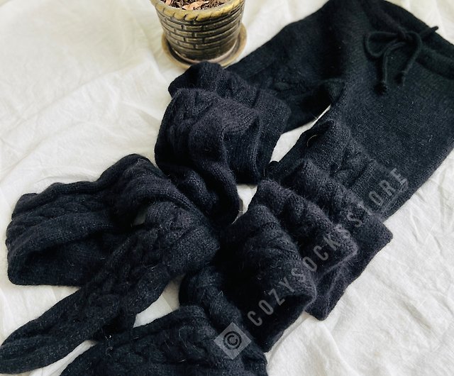 Wool Pantyhose,winter Tights,legging,women's Pantyhose,winter Soft Feel  Stripe Pattern Knitted Tights for Women Socks -  Norway