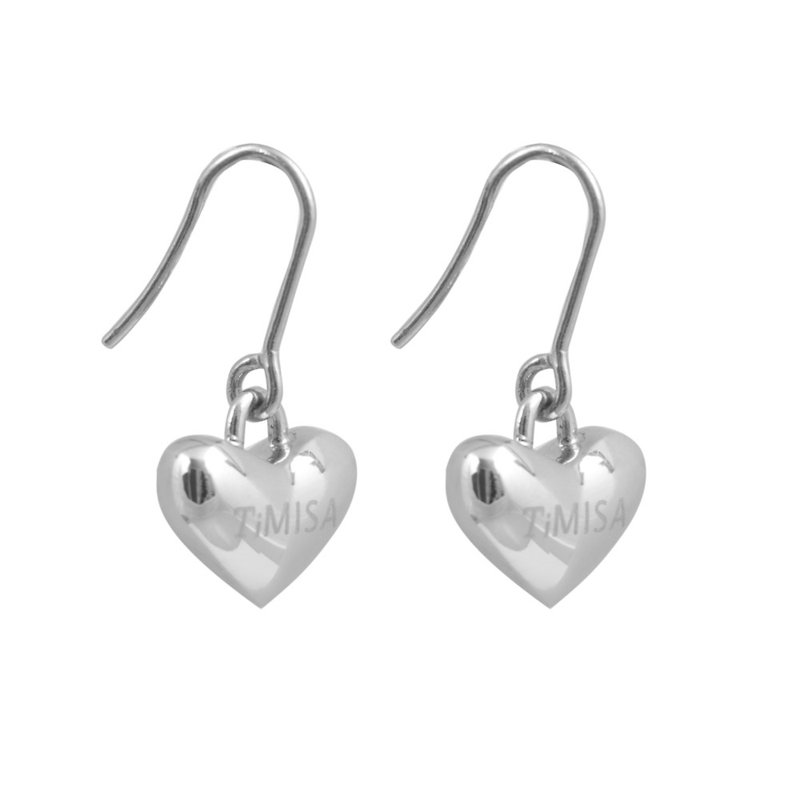 Pure Titanium Earrings - Earrings & Clip-ons - Other Metals Silver