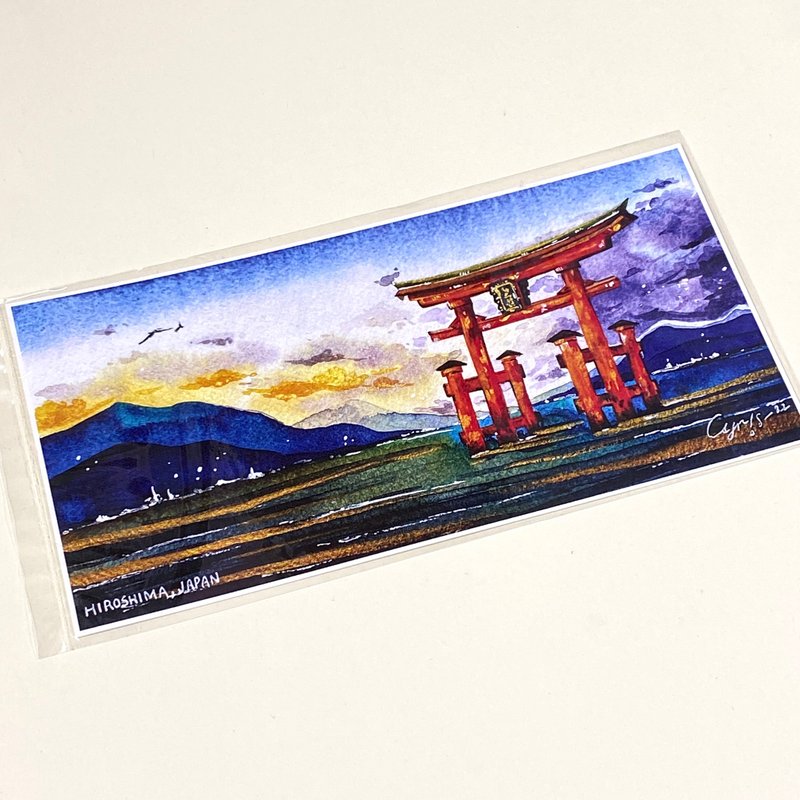 [Hand-painted watercolor series] Bulk long card - Cards & Postcards - Paper 