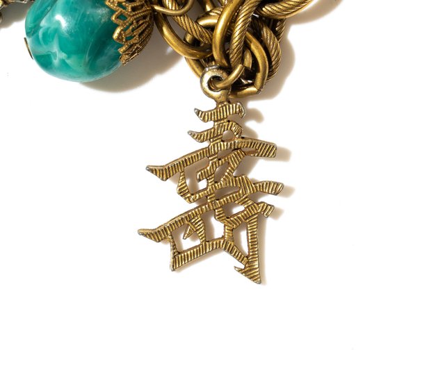 60s USA Selini Vintage buddha & Chinese characters unsigned