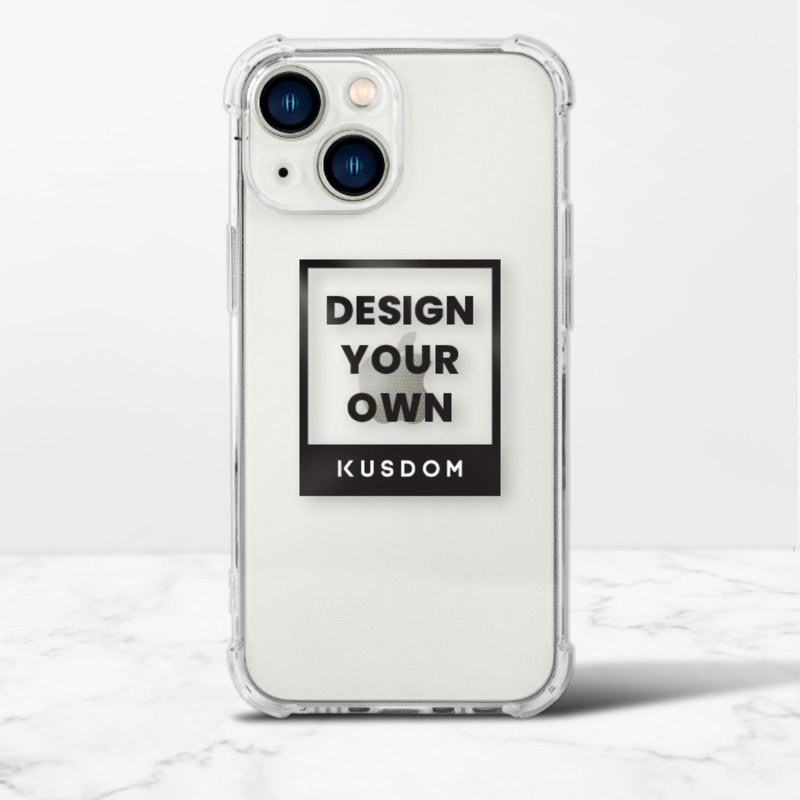 【客製化禮物】iPhone 13 透明防撞殼TPU軟款 - 手機殼/手機套 - 塑膠 白色