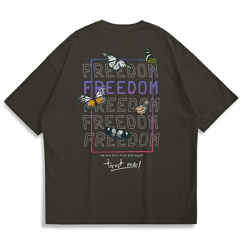 【CREEPS-STORE】Freedom 寬鬆重磅印花T恤 210g - T 恤 - 棉．麻 多色