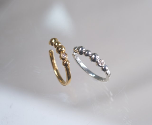 ≪BULBS≫ 2WAY プランプ リング イヤーカフ SV925 257P リング/イヤーカフ2way | seasukii