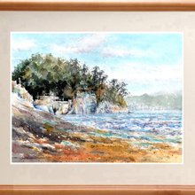 ルリタマアザミ　水彩画　原画 Eng sub] Autumn Flower -Still life Watercolor painting