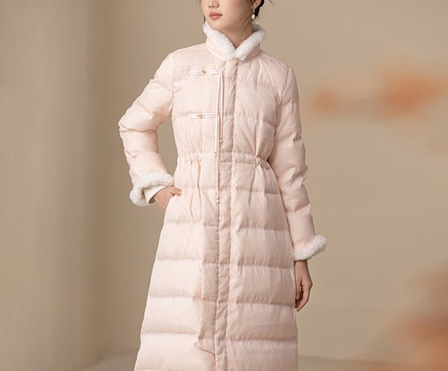 New Chinese style winter down jacket Chinese style lace