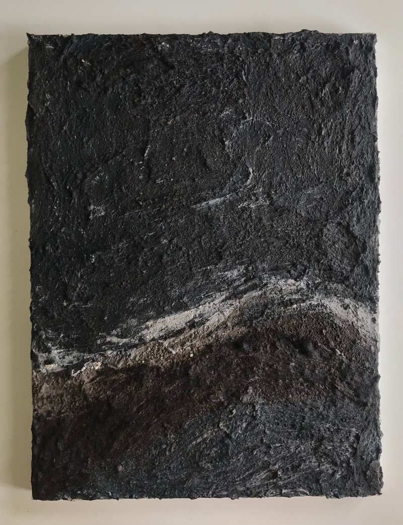 Night - Abstract painting - 壁貼/牆壁裝飾 - 其他材質 黑色