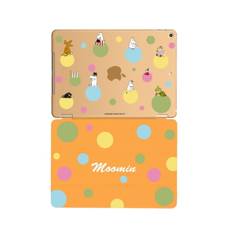Moomin Genuine Authorized-iPad Crystal Case [Rainbow Bubble] - เคสแท็บเล็ต - พลาสติก สีส้ม