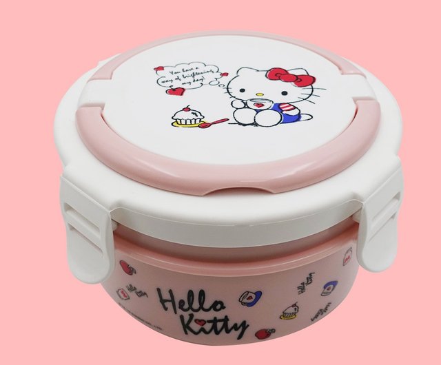 ハローキティ 抗菌 シール容器 3Pセット うしろうしろ 入れ子式