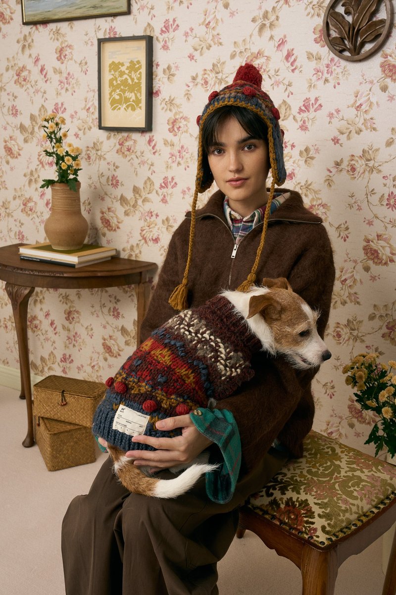 MULTI LAB - 501 - 寵物衣服 - 羊毛 紅色