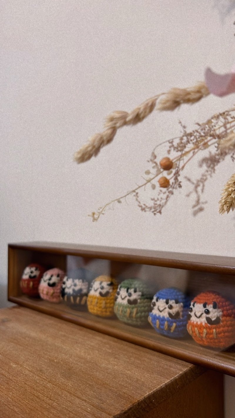 七彩祈福達摩木盒組 - 擺飾/家飾品 - 棉．麻 多色