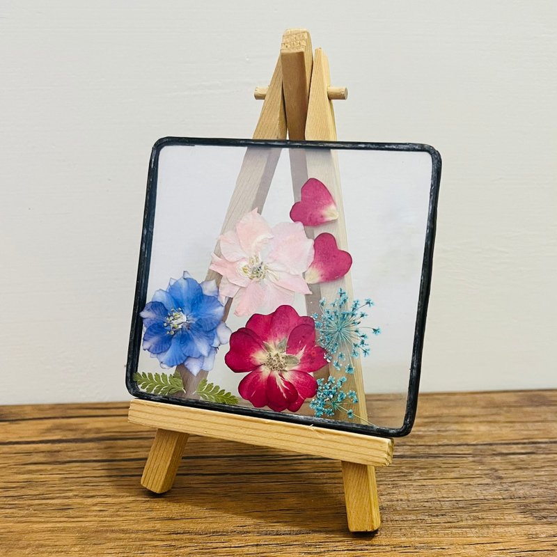 Summer Flower Coaster - ของวางตกแต่ง - แก้ว หลากหลายสี