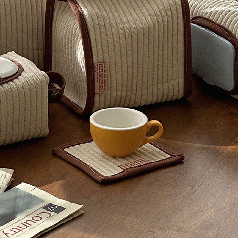 Tea coffee coaster _ Bread - 杯墊 - 棉．麻 多色