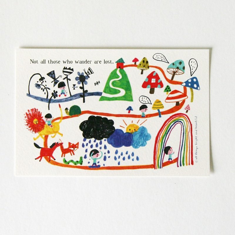 Wander Postcard - Cards & Postcards - Paper Multicolor