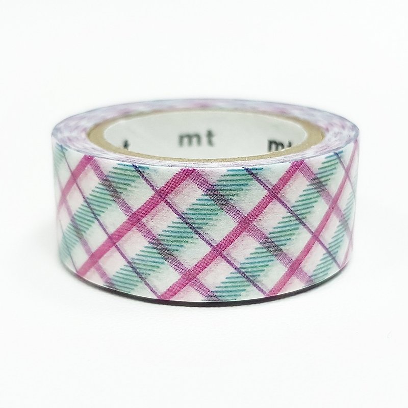 mt fab Pearl Masking Tape / Check Purple (MTPL1P01) / 2019SS - Washi Tape - Paper Multicolor