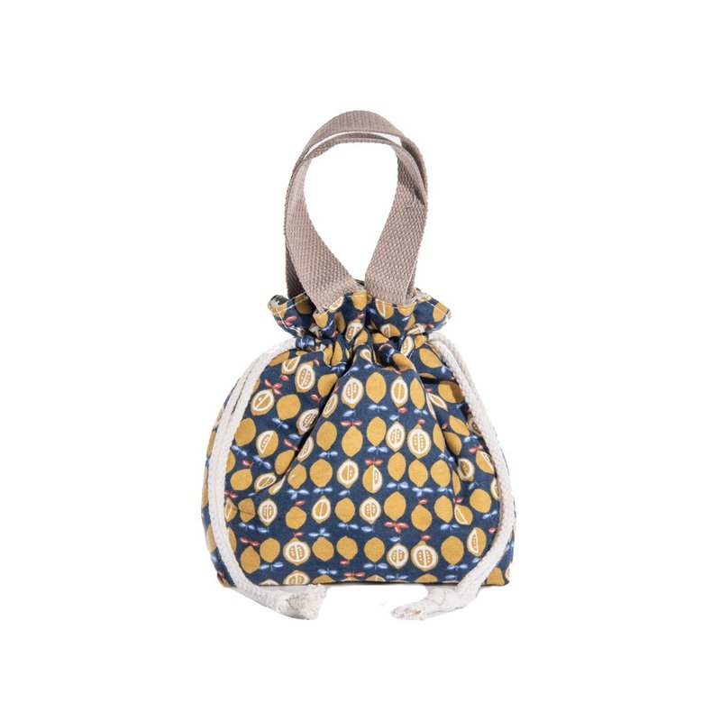 Drawstring Drawstring Pocket Tote Bag - กระเป๋าหูรูด - เส้นใยสังเคราะห์ หลากหลายสี