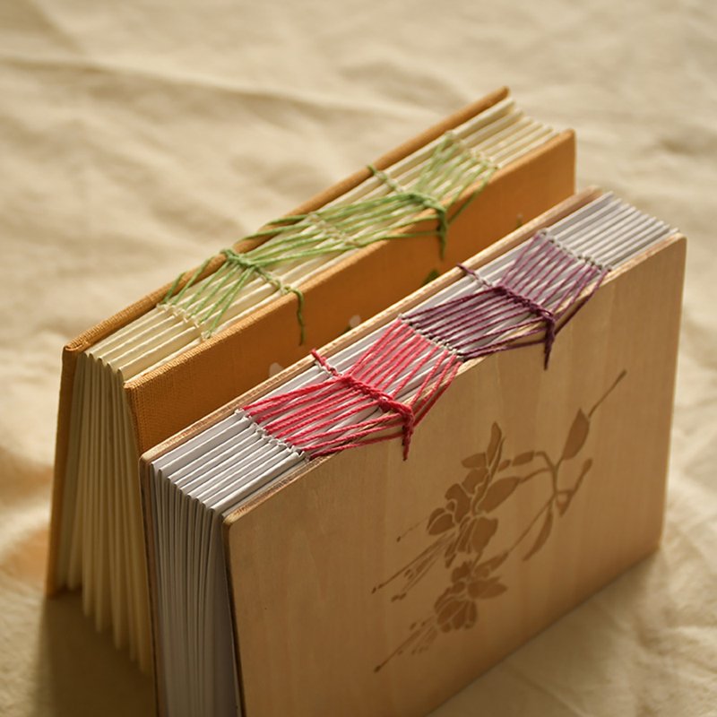 箭頭縫法 | 客製化 手工書 - 書背 - 筆記本/手帳 - 紙 多色