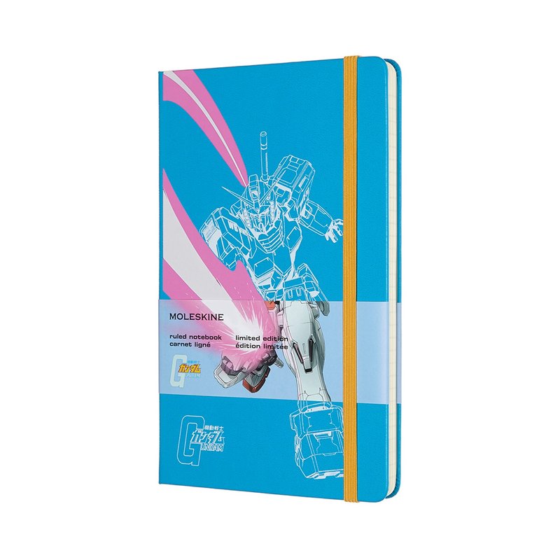 【優惠特賣】MOLESKINE 鋼彈限量筆記本 - 橫線藍 - 筆記本/手帳 - 紙 藍色