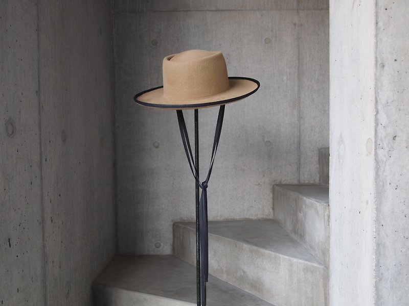 OPP(F) made-to-order hat hat rabbit fur custom luxury elegant handwork - Hats & Caps - Wool Multicolor