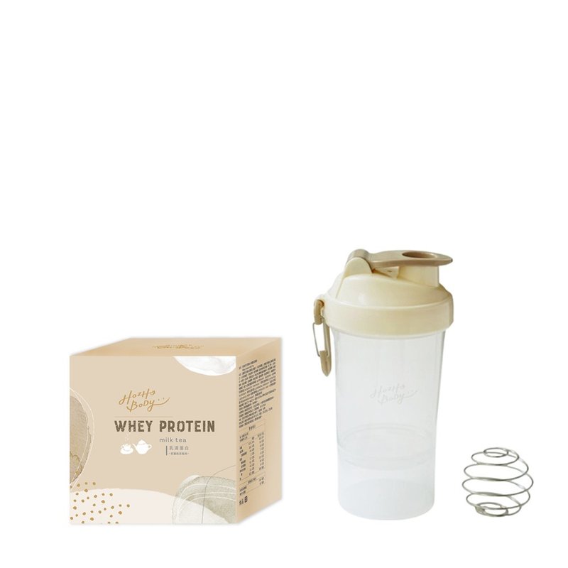 奶香好評推薦組-香濃奶茶乳清蛋白-盒裝12入+奶油白搖搖杯 好滋好 - 養生/保健食品/飲品 - 濃縮/萃取物 