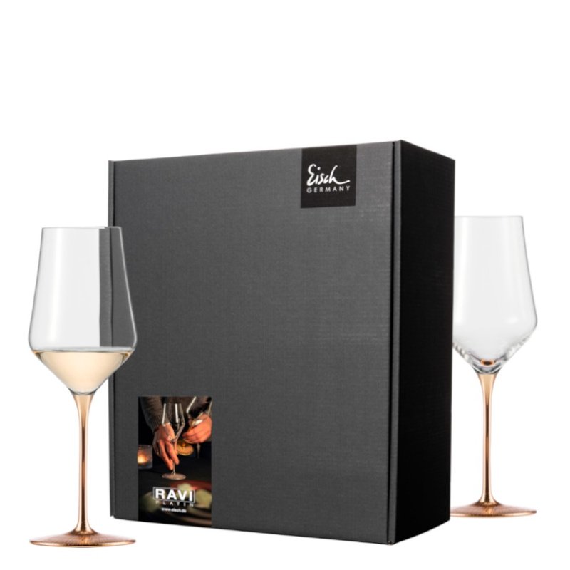 【Eisch】Germany Ravi Gold White Wine Glass 24K Gold - แก้วไวน์ - แก้ว 