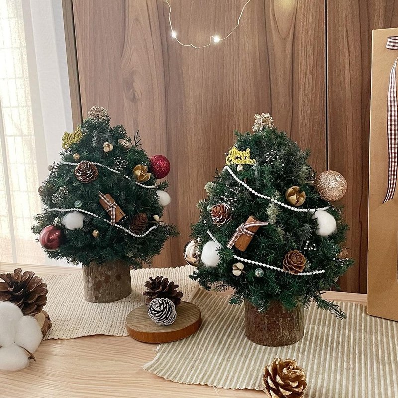 [Eternal Christmas Tree] Christmas cedar gift exchange Christmas gift Christmas wreath Christmas card - ช่อดอกไม้แห้ง - พืช/ดอกไม้ 