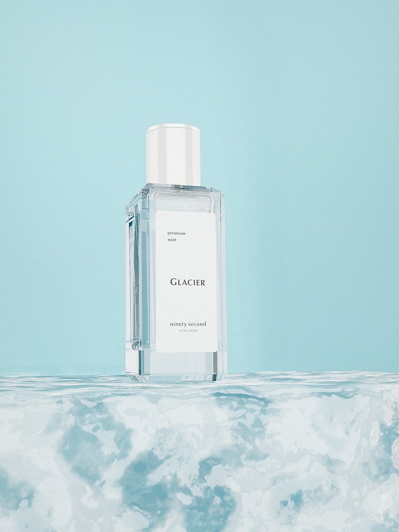 【Engraving Available】GLACIER | Geranium & Mint Perfume | ninety second - Perfumes & Balms - Other Materials Transparent