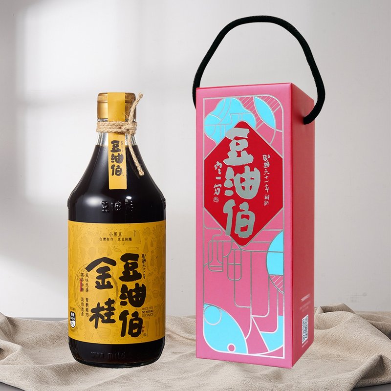 【Soya Bean Oil】No Added Sugar Golden Gui Soy Sauce 500ml (Gift Box) - Sauces & Condiments - Other Materials 