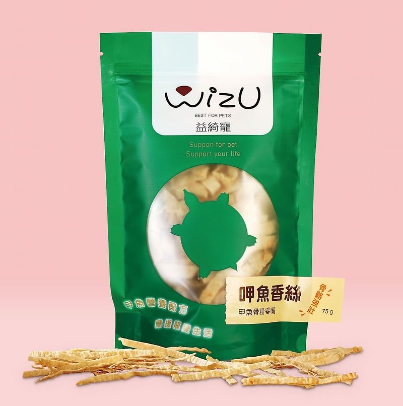 [Yiqichong] Squid-flavored silk (added with turtle shell powder) 75g - ขนมคบเคี้ยว - อาหารสด 