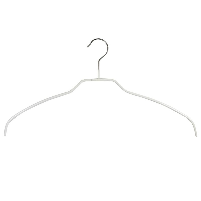 [Germany MAWA] Fashionable and simple anti-slip seamless clothes hanger 42cm (white/4 pieces) - ตะขอที่แขวน - วัสดุอื่นๆ ขาว