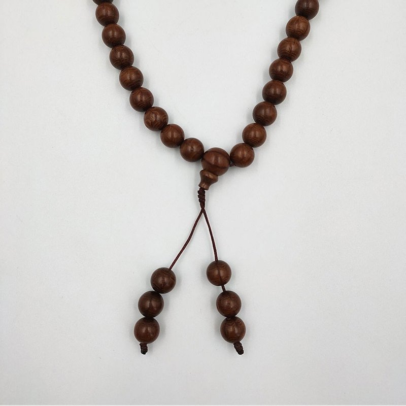 Six Road Wood Necklace-A total of 2 necklaces, jewelry, lucky small things - ของวางตกแต่ง - วัสดุอื่นๆ สีนำ้ตาล