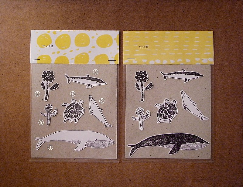 whale. Stickers - Stickers - Paper Black