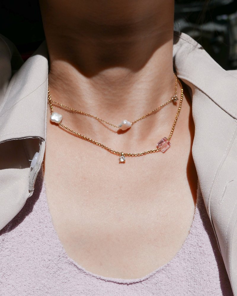 Valleydarley - little rockstar chain necklace - Necklaces - Copper & Brass Gold