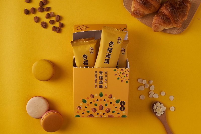 [Brand Popularity NO.1] Almond Tea | Sugar-free and fragrance-free | Compound almonds for beauty and beauty - อาหารเสริมและผลิตภัณฑ์สุขภาพ - อาหารสด สีเหลือง
