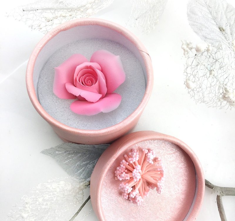 CereiZ Immortal Porcelain Flower·Eternal Rose Flower Ceremony - Pottery & Ceramics - Pottery Pink