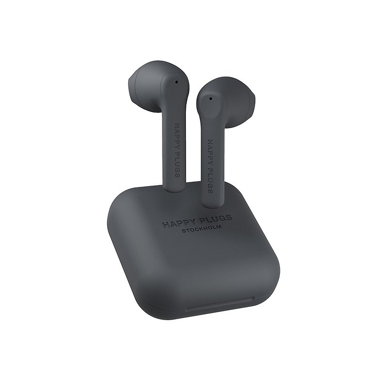 Happy Plugs Air 1 Go True Wireless Bluetooth Headset-Soft Mist Black - หูฟัง - พลาสติก สีดำ