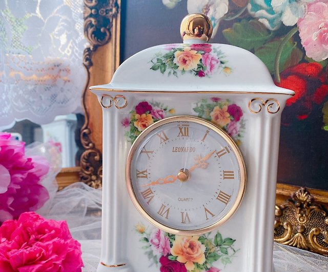 CANのLadys商品一覧輸入雑貨　ヨーロピアン　ベルサイユ宮殿　『プリンセスローズ壁掛け時計』　姫系