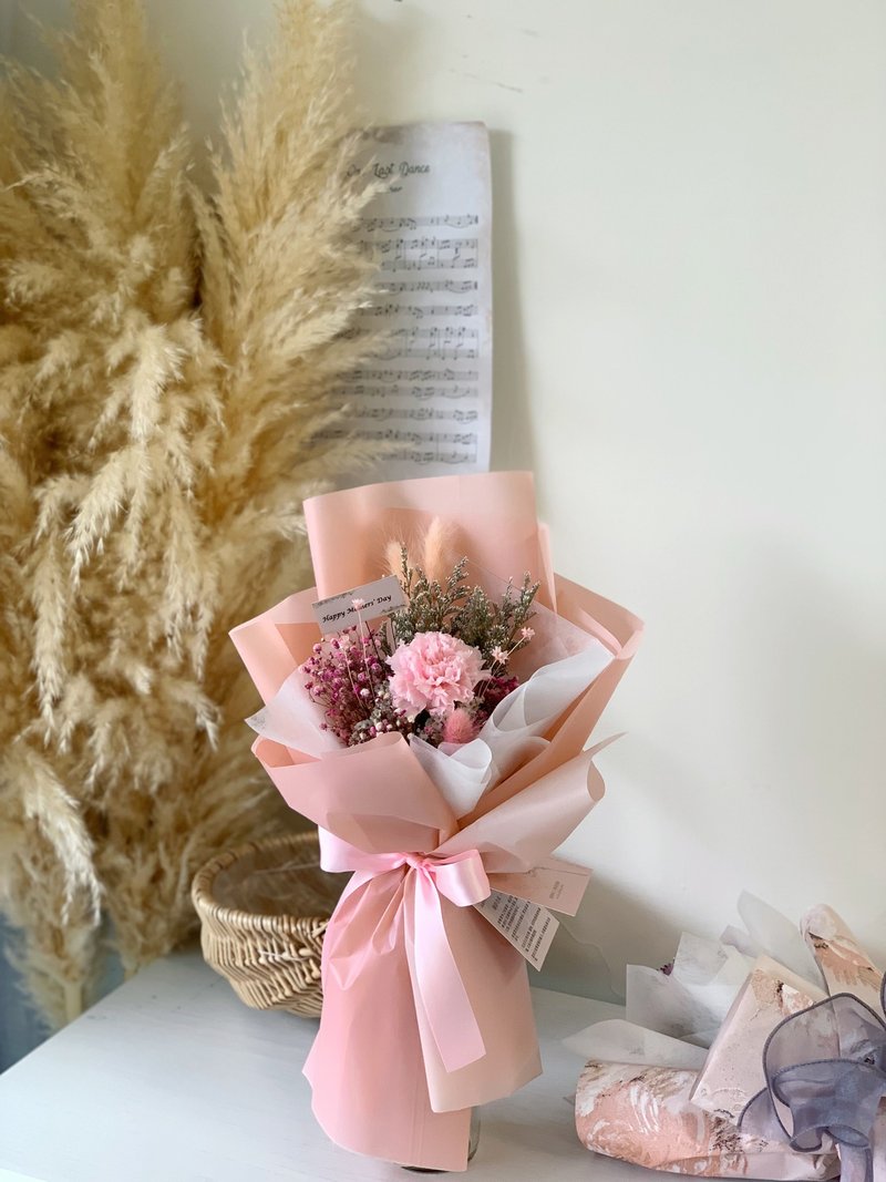 典雅康乃馨永生花束 乾燥花永生花束 母親節禮物 母親節花束 - 乾燥花/永生花 - 植物．花 