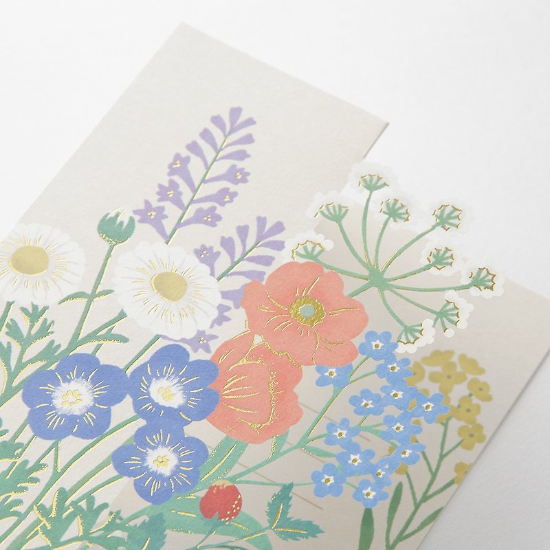MIDORI 立體卡片 花卉 - 心意卡/卡片 - 紙 多色