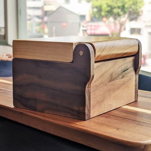 Quick Shipping】Wooden Box Wedding Small Objects Wenqing Small Wooden Box  Custom Lettering Engraving Jewelry Box - Shop GOLDEN BIRD Storage - Pinkoi