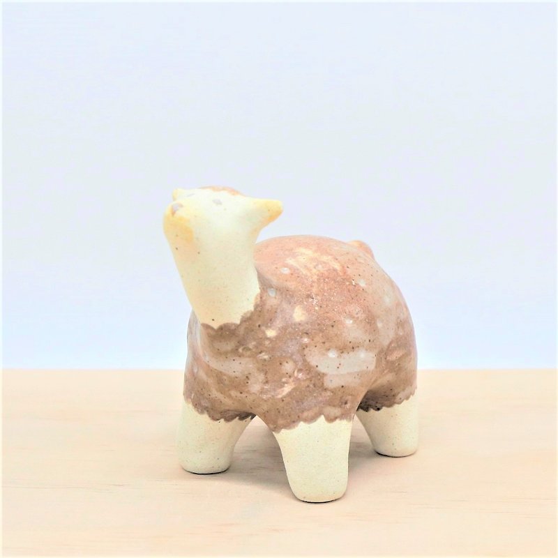 手作り陶器人形丨妖精シリーズ 羊（飾り高さ約7.5cm） - 置物 - 陶器 