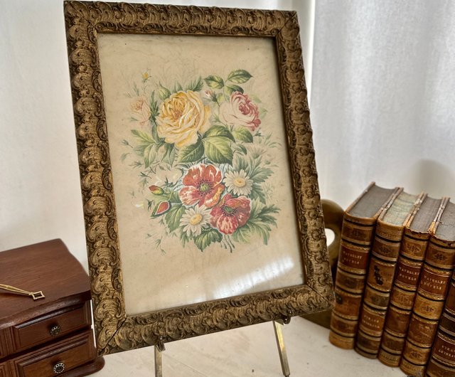 美品　フランス　リチャードナミアス　ブルーポンド　絵画　優しい色合いが優雅な