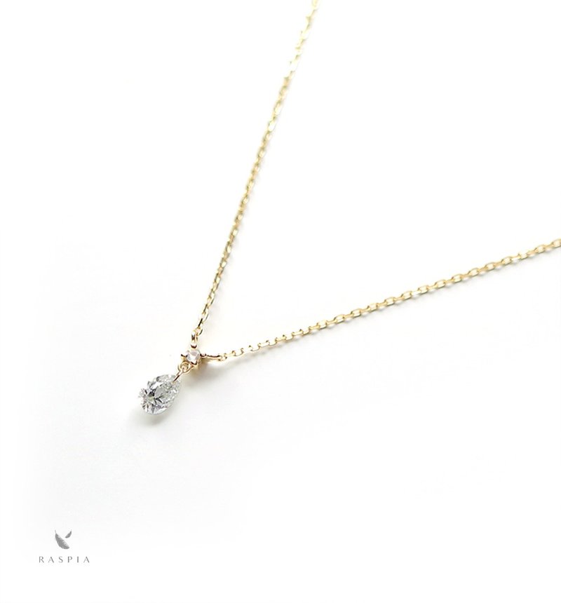 ダイヤモンドとムーンストーンのK18ネックレス~Diamond collection~ - 項鍊 - 寶石 透明