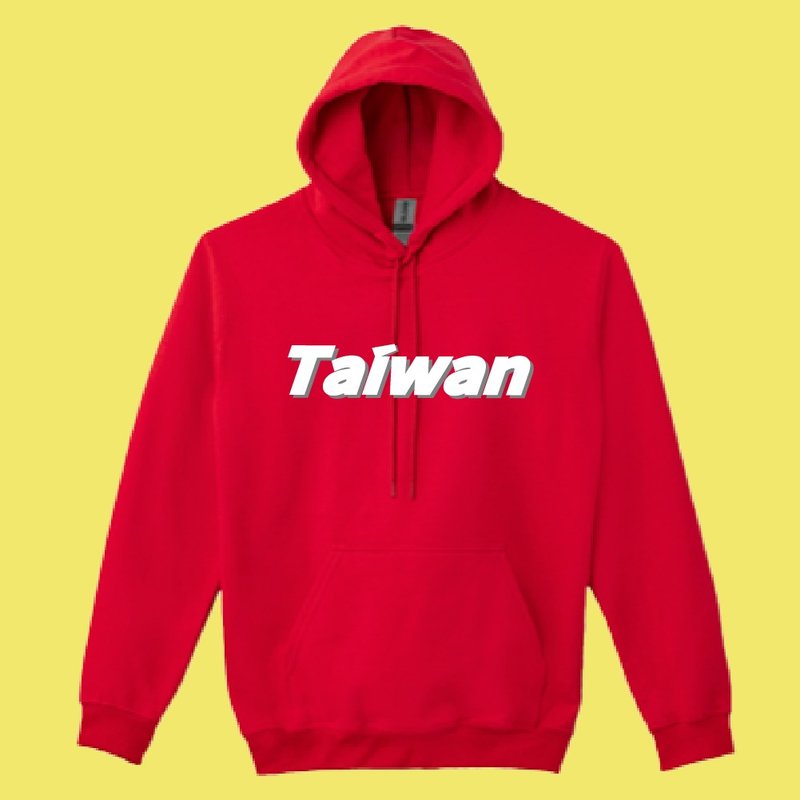 TEAM TAIWAN 紅色 帽T 衣服 台灣尚勇 棒球 金牌 總統 同款 - 男 T 恤 - 棉．麻 多色