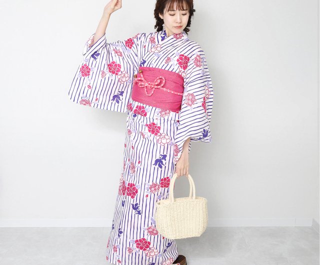 日本和服浴衣女性浴衣腰封2件組F Size x86-09b yukata - 設計館 